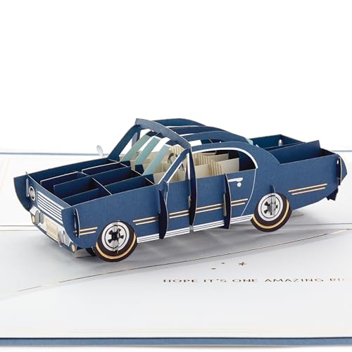 Hallmark Signature Paper Wonder Pop Up Birthday Card (Classic Car, Amazing Ride)