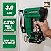 Metabo HPT 18V MultiVolt Cordless Compact Pin Nailer Kit, 23 Gauge Nailer with Power Tool 2.0Ah Lithium Ion Battery, Drives 5/8