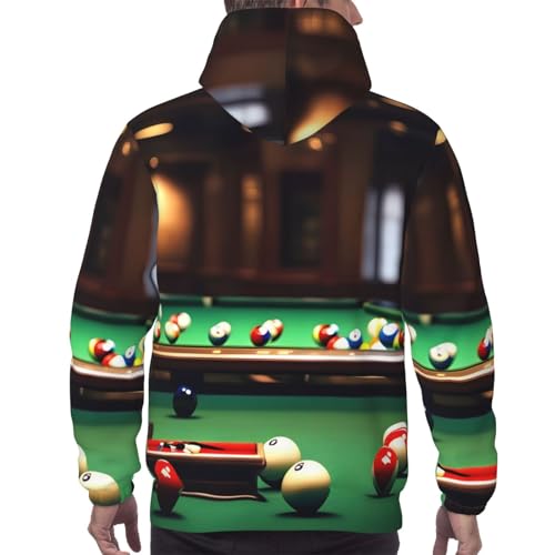Sweat à capuche billard imprimé graphique original avec coupe ample - 4