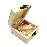 Opción de regalo versátil: perfecto para bodas, aniversarios de boda y todo tipo de reuniones especiales, este juego de discos flash USB de madera es una opción de regalo pensada y elegante.