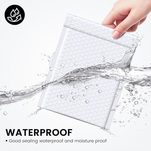Image of Fuxury Bubble Mailers 6x10 inch 3000 Pack White Padded Envelopes Usable Size 6x9 inch Thick Mailing Envelopes Bubble Padded, Shipping Bags for Mailing,Packaging, Small Business, Boutique, Bulk #0