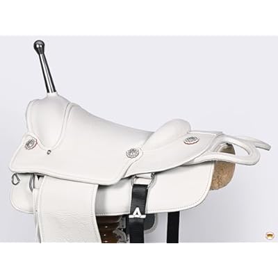 HILASON Custom Designed Rare Western Trick Riding Saddle | Horse Racing Leather Saddles for Horses