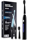 Electric Toothbrush, Adult Rechargeable Toothbrush, 6 Optional Modes and 2-Minute Built-in Timer,...