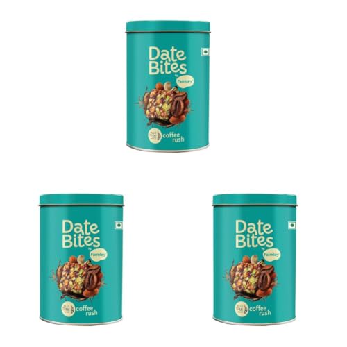 Image of Farmley Coffee Rush Date Bite 200 gm I Dates Barfi Made with Dates, Coffee Powder,Pista, Cashews, Almonds, Honey and Pure Ghee I Dry Fruits Nuts, Healthy Snacks Sweets,Gluten Free, No Added Sugar