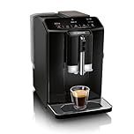 Bosch Serie 2 TIG20119, Bean to Cup Coffee Machine, VeroCafe, with in-cup milk frother, removable water tank, easy select panel with 5 Beverage Options, Piano Black