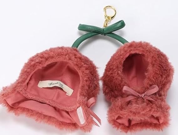 ちびぬい　衣装　ぬいぐるみ　赤　フリル　リボン みかりん135様専用】ちびぬい 衣装 服 ぬいぐるみ 赤 フリル