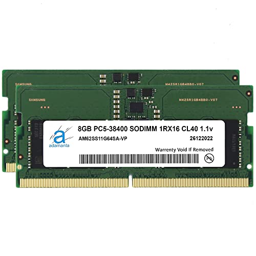 Adamanta 16GB (2x8GB) Acer Nitro 5 AN515-58-552Y DDR5 4800MHz PC5-38400 SODIMM 1Rx16 CL40 1.1v 262s m[gp\R W[ AbvO[h RA