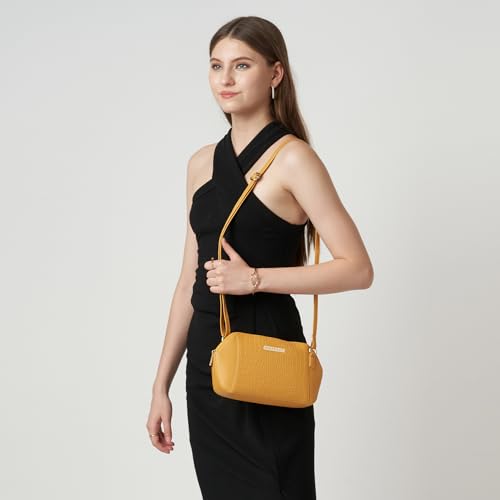 Image of Caprese York Small Sling Bag for Women with Adjustable Strap & Zipper Closure for Comfortable Wear | Versatile Handbag for Everyday Use, Travel, and Special Occasions