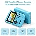 Mini Retro Handheld Games Console, Built-in 400 Video Games,Portable Video Gaming Player with 3.0 Inch IPS Screen and Rechargeable Battery (Blue)