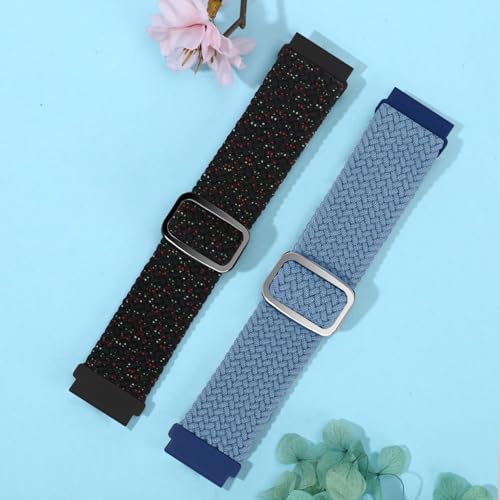 Image of 19mm Nylon Braided Band Compatible with Willful /YAMAY /Lintelek /Letsfit /LETSCOM ID205 ID205L ID205G ID205S ID205U, Quick Release Adjustable Straps for GRV FC1 /FC5