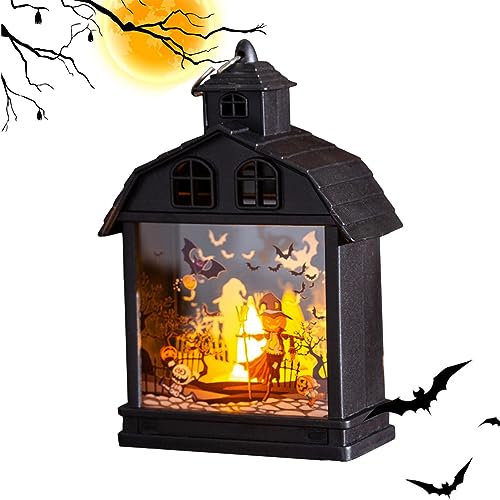 Faroles LED para decoración de Halloween, lámpara de calabaza portátil, funciona con pilas, decoración de mano para festivales, luz nocturna para interiores, bar, dormitorio, decoración de jardín