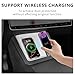 Temmis Center Console Wireless Charging Mat for Tesla Model Y Juniper 2025, Anti-Slip Waterproof Silicone Phone Pad Cover for Model Y Juniper (White)