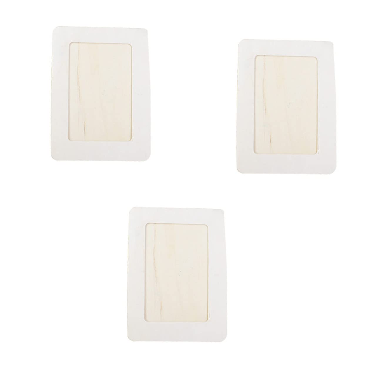 PRETYZOOM 3pcs Wooden Picture Frame Desk Photo Holder Diy Picture Frame for Boys and Girls Table Photo Home Decor