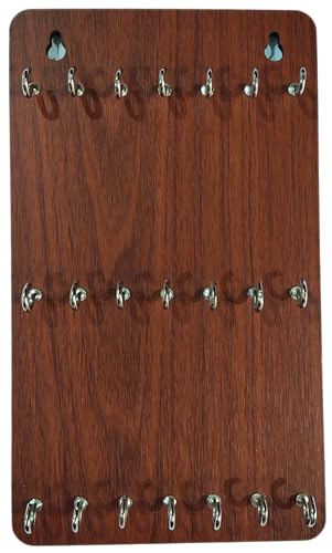 My Dream Carts Wooden Premium Key Chain Wall Hanging Matte Finish Key Holder - 21 Hooks Decor Key Chain Wall Hanging Key Holder for Home, Kitchen, Office, PG, School, College, Hostel, Hotel Decor