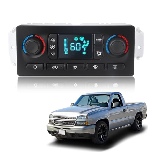 KAFKOF Climate Control Module Compatible with 2003-2007 Chevy Silverado Tahoe Suburban GMC Sierra Yukon 1500 2500 3500 Cadillac Escalade Buick Rainier. Ac Control Panel Replace 599211XD 15832311