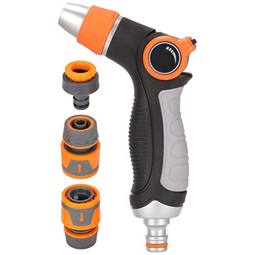 Pwshymi Garden Hose Nozzle Hose Rotating Adjustment Hose Thumb Sprayer for Watering Car Wash Yard Valve