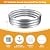36 Inch Outdoor Fire Pit Ring,Large Round Galvanized Steel Fire Pit for Campfires in The Yard/Garden/Park/Beach or as Raised Garden Bed for Planting (12 ins high, Silver)