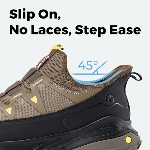 Image of FitVille Extra Wide Sneakers for Men Slip-on Shoes, Soft Comfortable Mens Running Shoe, Slip Resistant Hiking Walking Shoes with Arch Support & Wide Toe Box