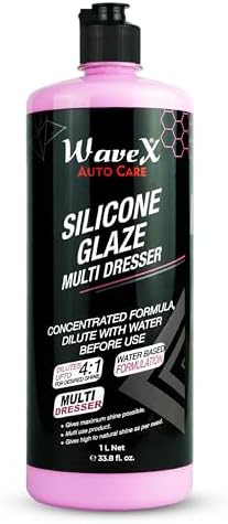 Wavex Plastic Restorer | Silicone Glaze Car Polish Concentrate 1L | Multi Dresser | Dilutes Upto 4:1 for Desired Shine