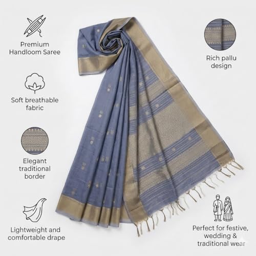 Anokhi creation handloom maheshwari silk saree – image 5