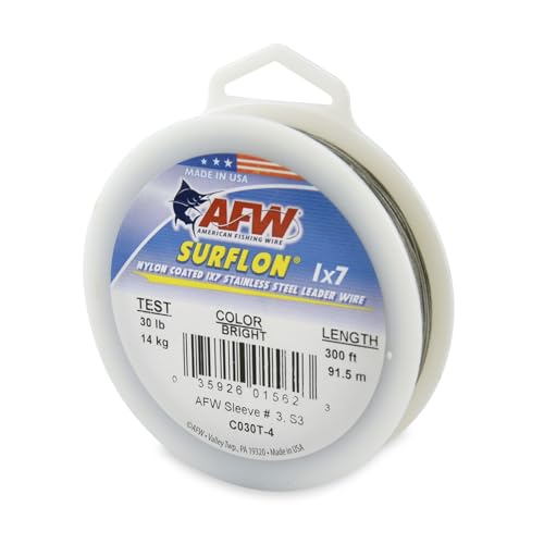 Image of American Fishing Wire Surflon Nylon Coated 1x7 Stainless Steel Leader Wire