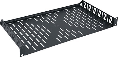 Middle Atlantic Products U1V 10.4 in. Utility Rackshelf, 1 RU, Vented