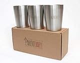 The Parent Diary Double Wall 8oz Stainless Steel Cup for Kids Smooth Rim - for Home & Outdoor...