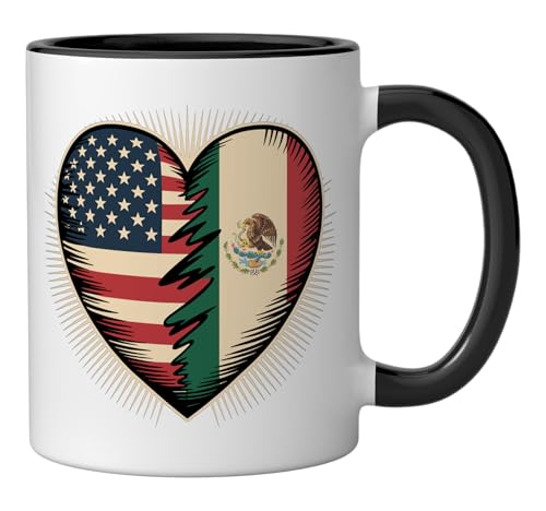 Taza Cerámica 11 onzas Negro/Blanco miniatura 2