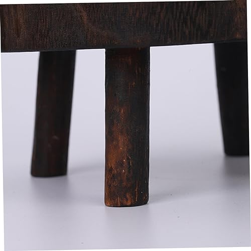 Pot de jardin à grains vintage sur mini tabouret bois - 7
