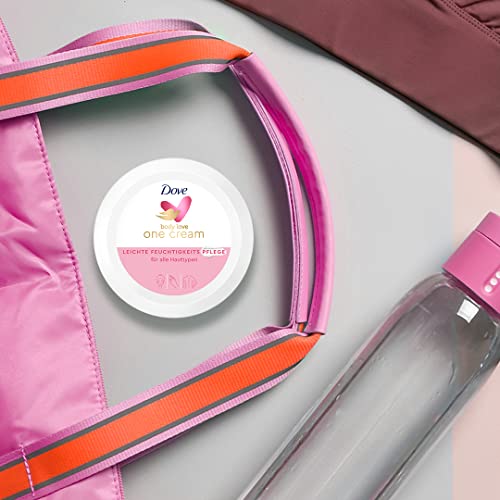 Dove Body Love One Cream Leichte Feuchtigkeitspflege Body Cream für Gesicht, Hände und Körper für alle Hauttypen 250 ml 1 Stück – Ansicht 9