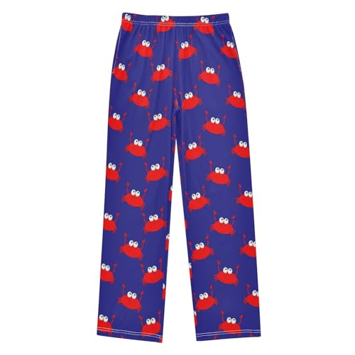 Pajamas Pants Soft Fun Crab Long Sleep Pjs Lounge Pajama Bottoms Elastic Waist with Pockets