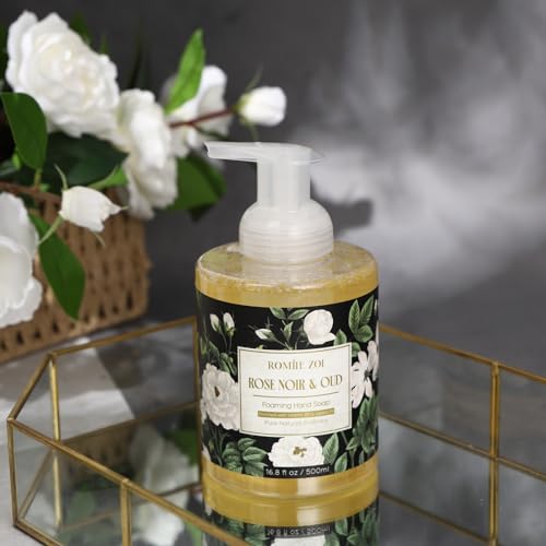 Image of ROMIIE ZOI Foaming Hand Soap, Rose Noir & Oud, 500ml / 16.8fl.oz | With Gift Box, Gentle cleansing, nourishes skin without drying