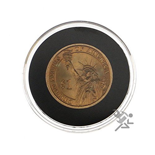 Tubos con tapa negra y 20 cápsulas para monedas de 26mm miniatura 4