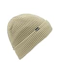 Volcom Gorro de Invierno con Forro Polar para Hombre, con Forro Polar y Ajuste Enrollable, Verde Musgo, Talla única