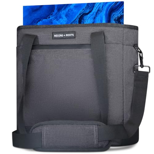 Record Roots Vinyl Record Bag Maximum Protection & Water-Resistant Storage Holder for 30 to 40 LPs...