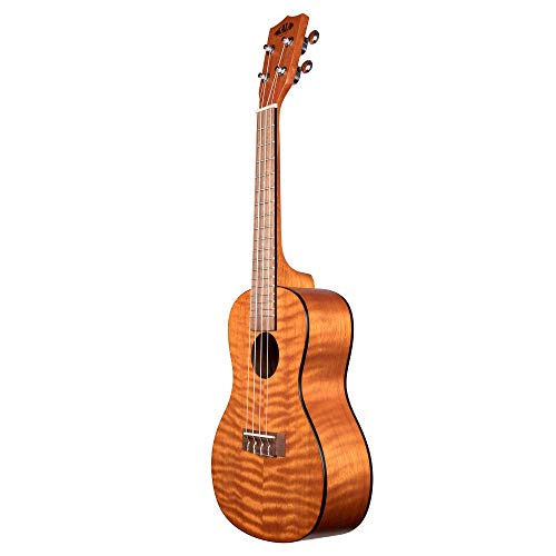 Kala Exotic Mahogany Concert Ukulele Amber Satin Finish KA-CEM Bundle with a Kala Tuner and Lumintrail Polishing Cloth - Les Beatles, Paul McCartney, John Lennon, RIngo Starr, George Harrison Kala Exotic Mahogany Concert Ukulele Amber Satin Finish KA-CEM Bundle with a Kala Tuner and Lumintrail Polishing Cloth – Image 4