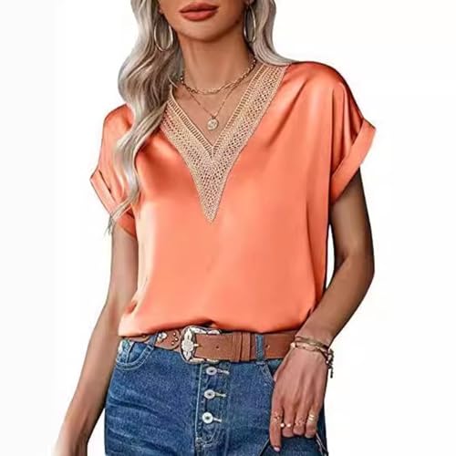 T-shirt de la mode pour femmes TEidea chic pour terrasse d'été en taille M