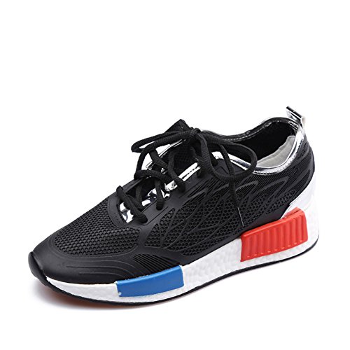 Espadrilles dentelle et chaussures en mesh à fond épais pour marche plate confortable