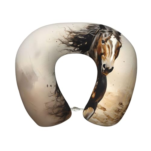 Almohada de viaje de espuma viscoelástica U suave miniatura 1
