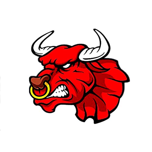  MACMRD Adesivi Per Auto 17,7 * 15 Cm Red Of Bull Adesivi Per Auto Adesivi Creativi Decorazione Decalcomania Impermeabile