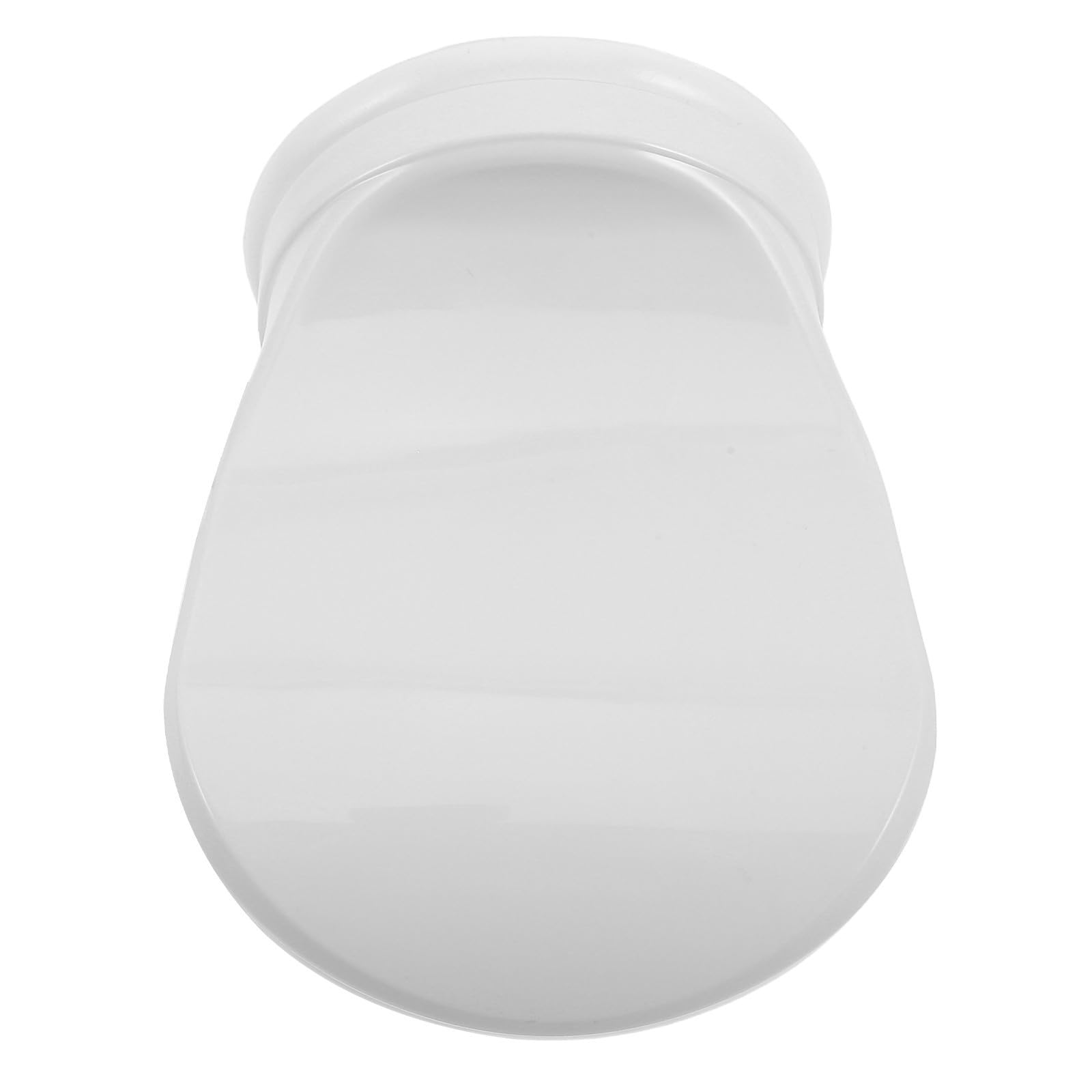 Reposapiés para ducha con ventosa y pedal de plástico antideslizante blanco para baño