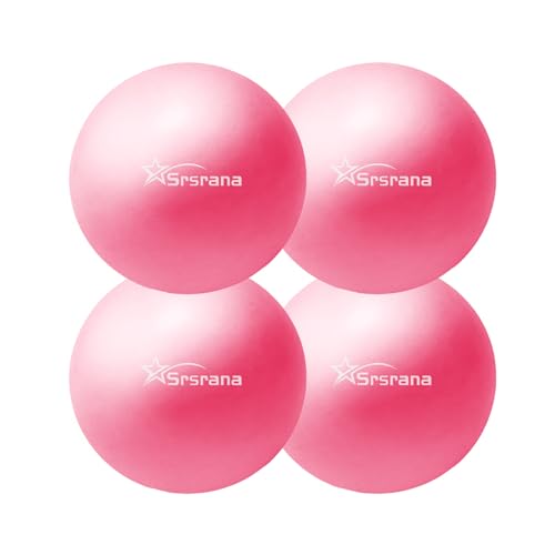 Image of 9 Inch Pilates Ball - Small Exercise Ball for Yoga, Barre & Physical Therapy - Anti-Burst Non-Slip Mini Core Ball for Stability, Back Pain Relief & Posture Correction
