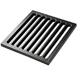 GFTIME Griglia per camino in ghisa, 22 x 20 cm, in ghisa massiccia, per molti camini, stufe, stufe, 1 pezzo