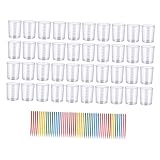 【Multiusos】Los vasos y palitos para mezclar son perfectos para manualidades, experimentos científicos, pintura y elaboración de cosméticos.