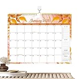 Calendrier mural 2025-12 mois, calendrier familial, calendrier de janvier 2025 à décembre 2025, décoration murale pour emploi du temps quotidien