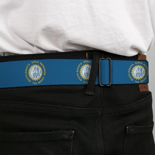 Cinturón de seguridad Buckle-Down multicolor con acabados premium y hebilla metálica XL 4