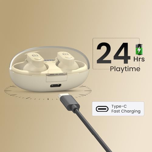Portronics Store Portronics Harmonics Twins S16 TWS Earbuds, Beige - Image 6