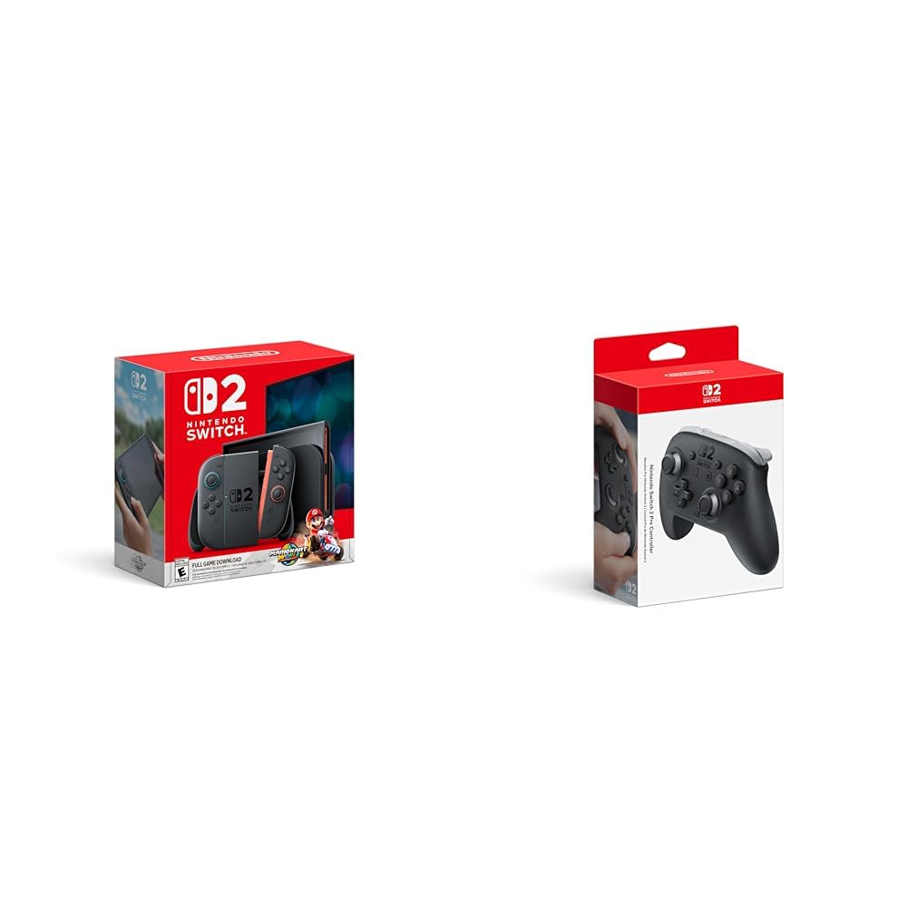 Amazon.com: Nintendo Switch 2 + Mario Kart World Bundle with Pro