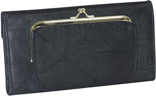 Buxton RFID Organizer Clutch Wallet One Size Black2