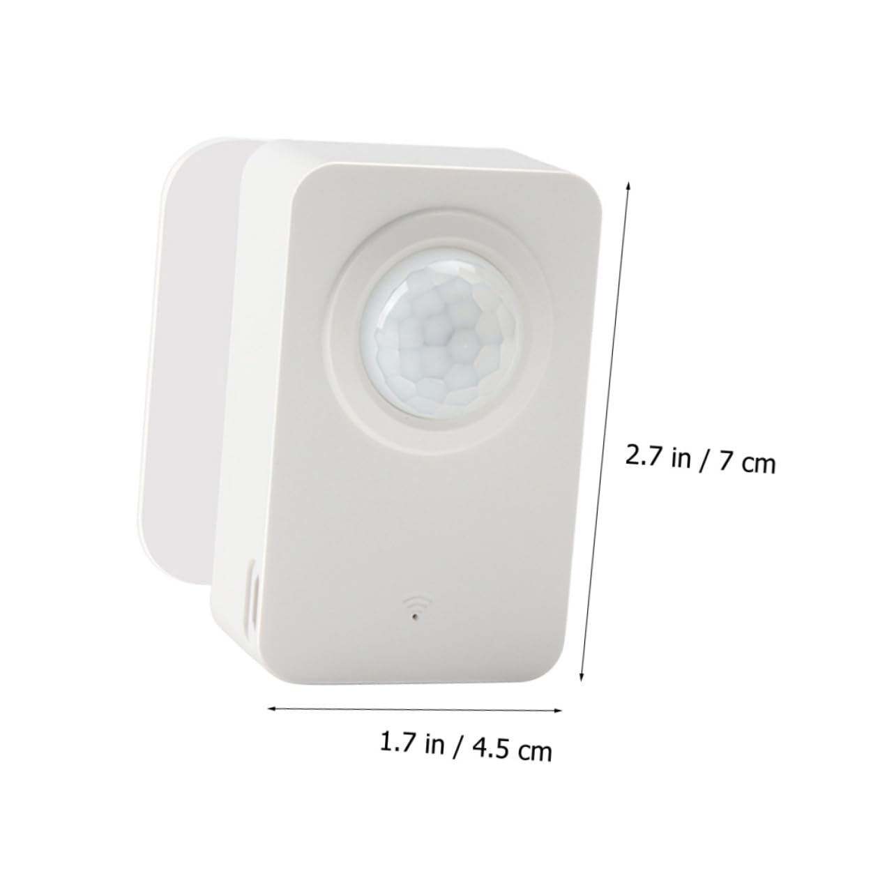 Intelligenter Pir Bewegungsmelder WiFi, Kabelloser Sensor aus Abs | Bewegungserkennung für Menschen und Tiere, Weißes Gehäuse, Einsatz an Tür und Zuhause